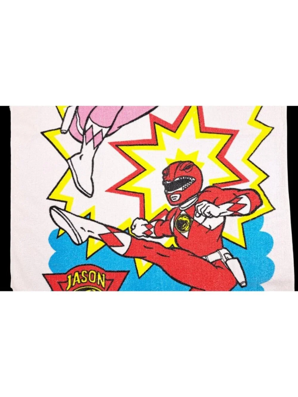 Vintage Mighty Morphin Power Rangers Beach Towel 1993 Jason Kimberly 30